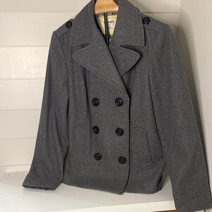 Old Navy Gray Heather Peacoat L